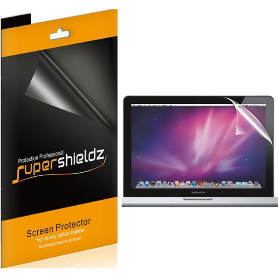[3-Pack] SUPERSHIELDZ- High Definition Clear Screen Protector For Apple MacBook Pro 13" (With Retina Display Model Only) Lifetime Replacements Warranty - Retail Packaging