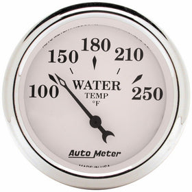 Auto Meter 1638 Old Tyme White Mechanical Water Temperature Gauge