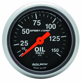 Auto Meter 3323 Sport-Comp Mechanical Oil Pressure Gauge