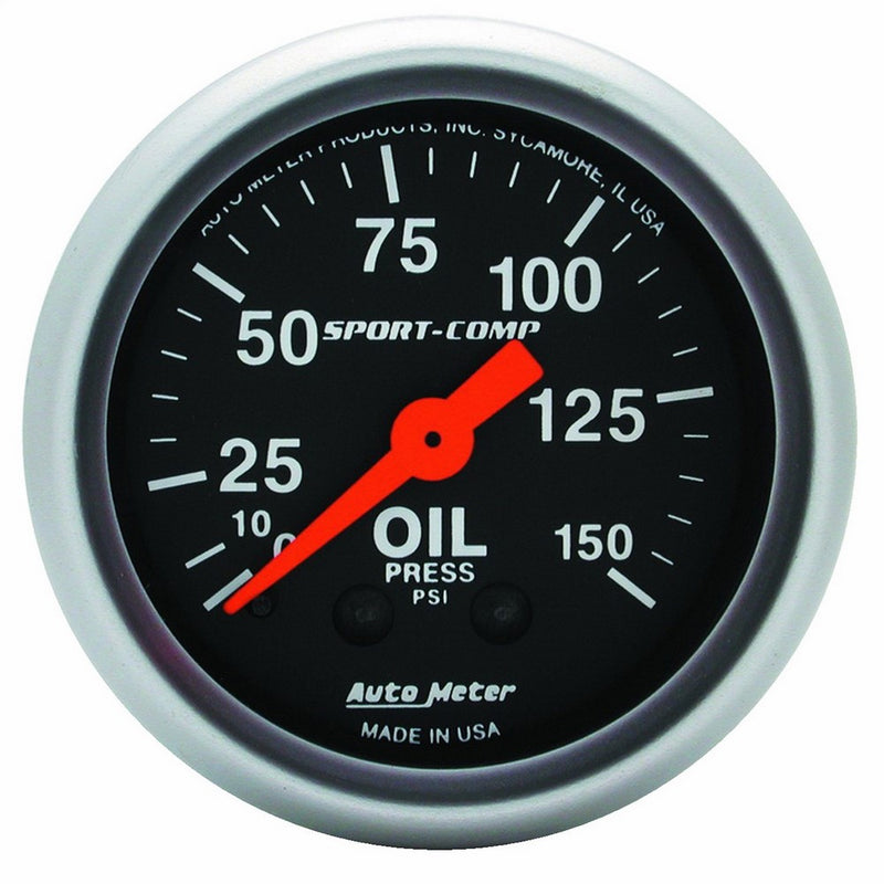 Auto Meter 3323 Sport-Comp Mechanical Oil Pressure Gauge