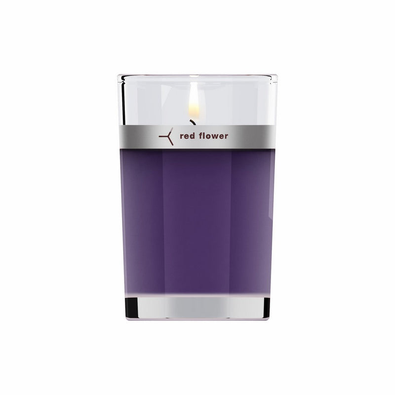 Red Flower French Lavender Petal Topped Candle, French Lavender, 6 oz