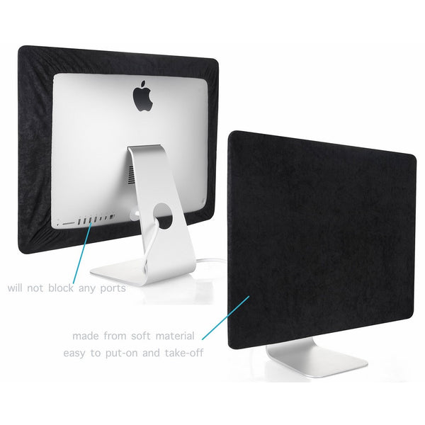 Kuzy - BLACK Screen Cover for iMac 27-inch Dust Cover Display Protector (Models: A1312 and A1419) - Black 27"