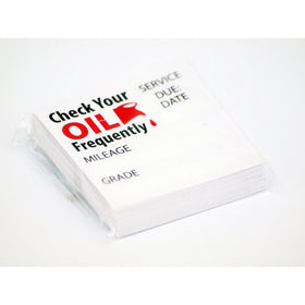 1 X Oil Change/service Reminder Stickers 50 Stickers