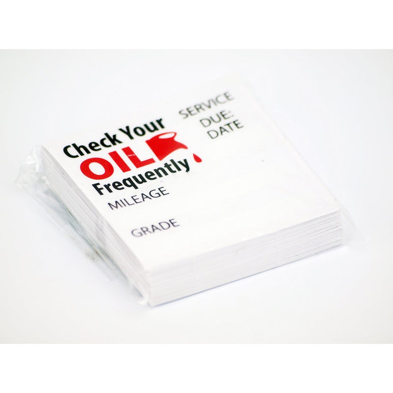 1 X Oil Change/service Reminder Stickers 50 Stickers