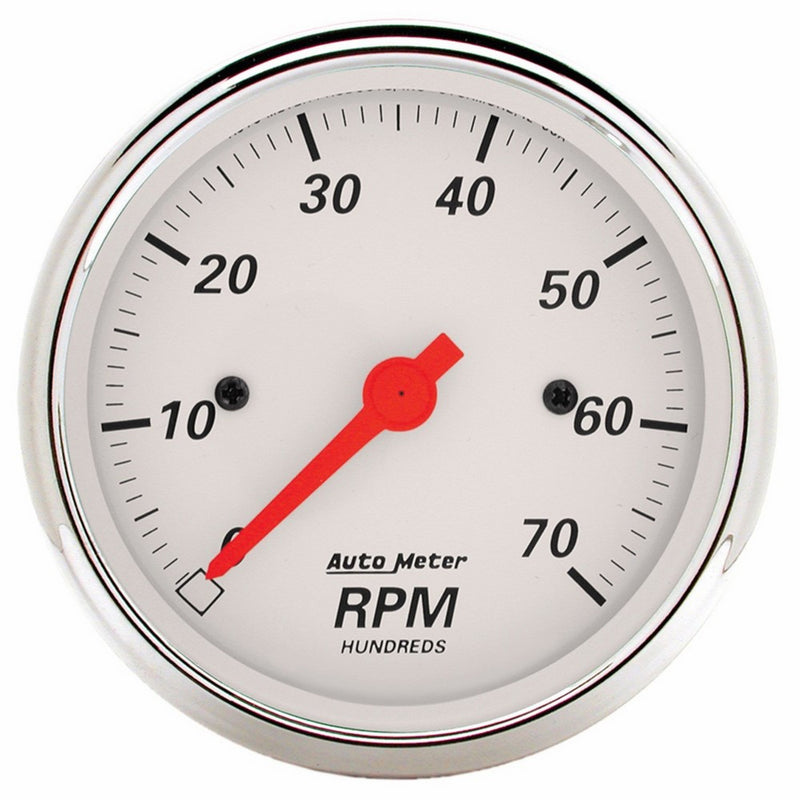 Auto Meter 1398 Arctic White Electric Tachometer