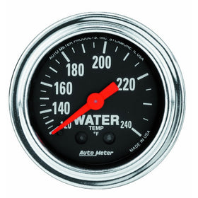 Auto Meter 2433 Traditional Chrome Mechanical Water Temperature Gauge