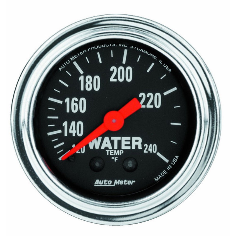 Auto Meter 2433 Traditional Chrome Mechanical Water Temperature Gauge