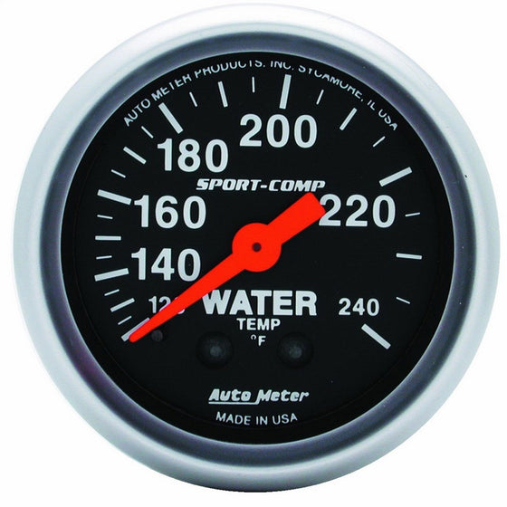 Auto Meter 3333 Sport-Comp Mechanical Water Temperature Gauge