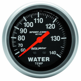 Auto Meter 3431-M Sport-Comp Mechanical Metric Water Temperature Gauge