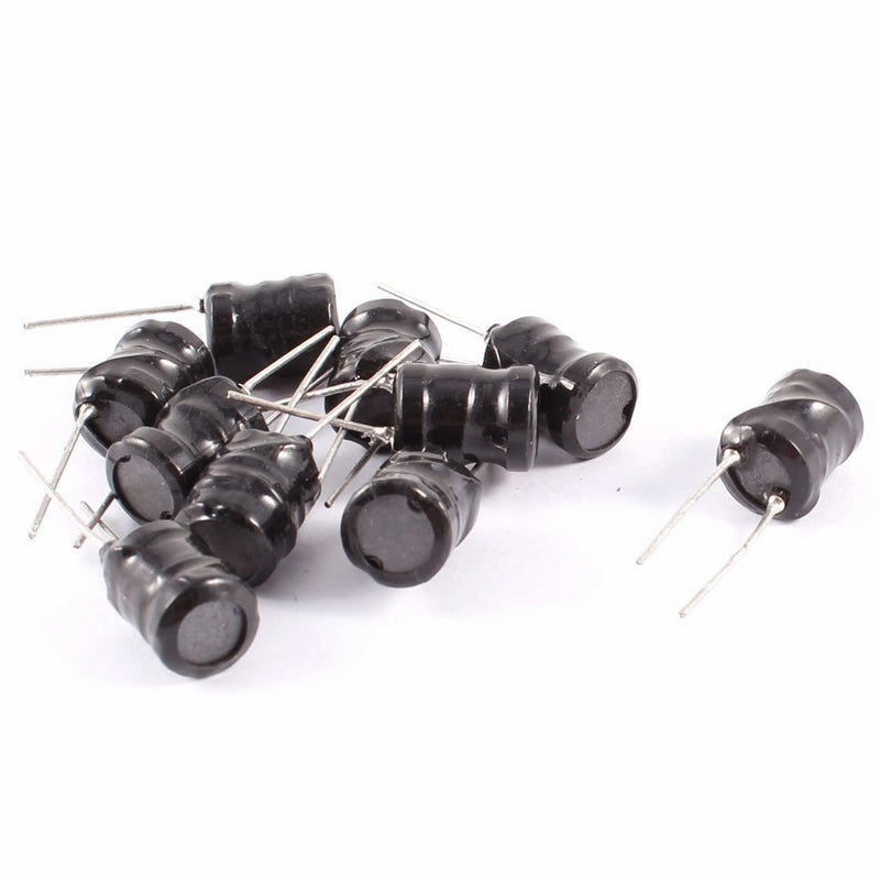 10 Pcs 2 Leads 100uH 8x10 8mm x 10mm Radial Leaded Power Inductors