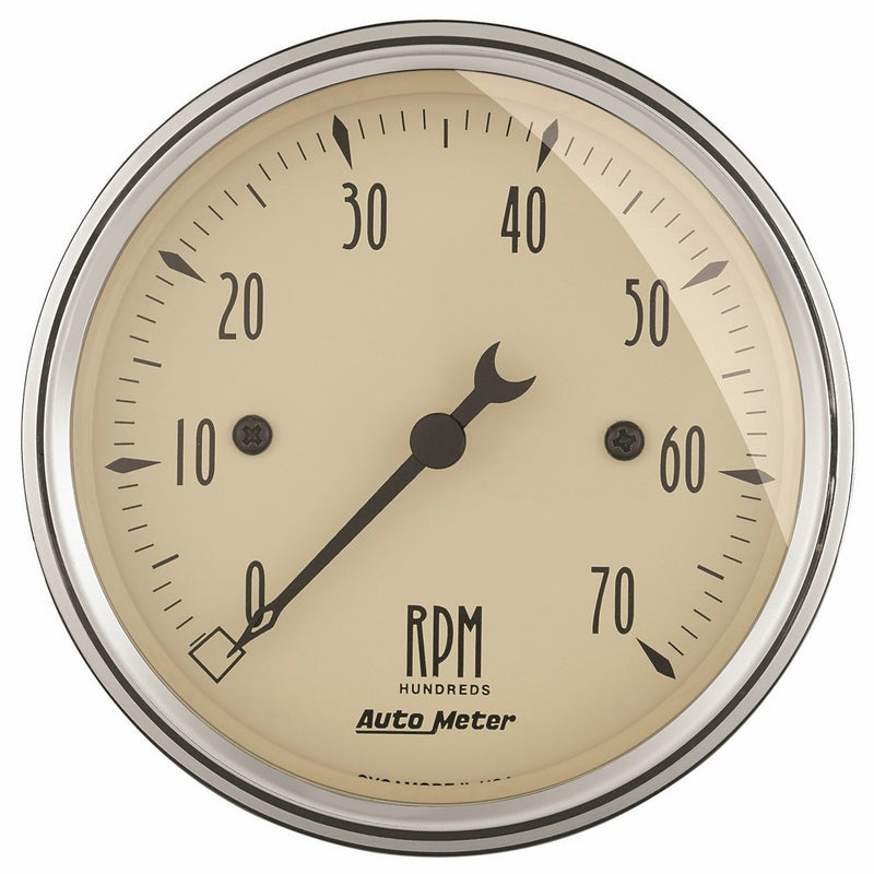 Auto Meter 1898 Antique Beige Electric Tachometer