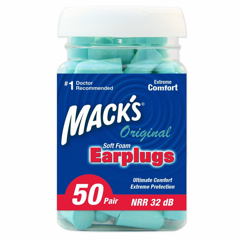 Mack's Ear Care Original Soft Foam Earplugs, 50 Pair