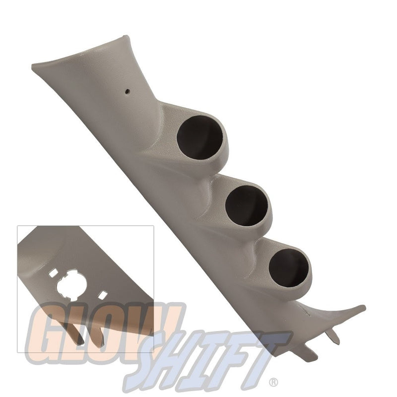 GlowShift 07-13 Chevrolet Silverado Duramax Complete Replacement Tan Triple Pillar Pod