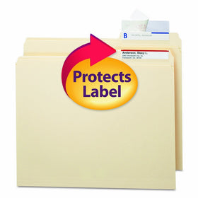 Smead 67600 Seal & View File Folder Label Protector, Clear Laminate, 3-1/2x1-11/16 (Pack of 100)