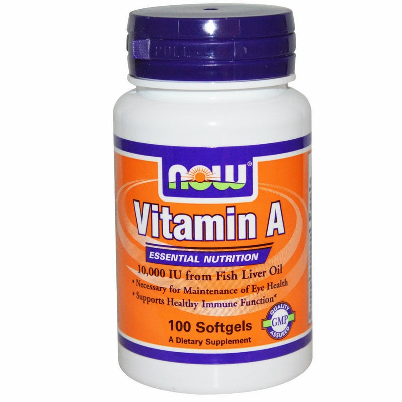 Now Foods Vitamin A 10,000 IU 100 Sgels