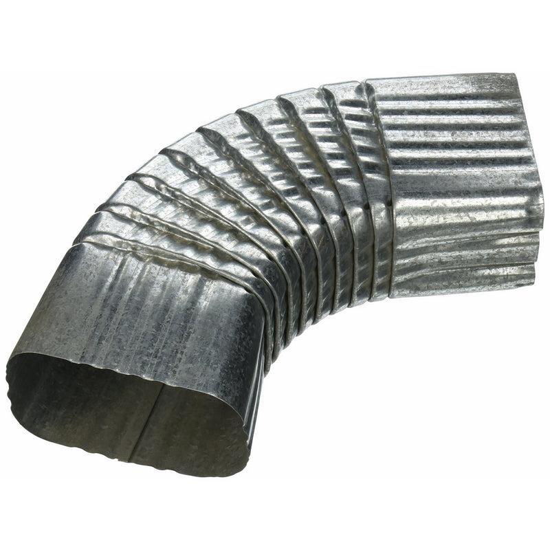 AMERIMAX HOME PRODUCTS 49065 3x4 Mill Finish Galvanized B Elbow