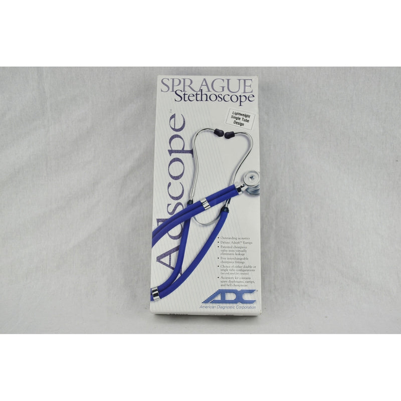 ADC Adscope 647 Sprague-1 Lightweight Single-Tube Stethoscope with 5 Interchangeable Chestpiece Options, 31.5 inch Length, Dark Green