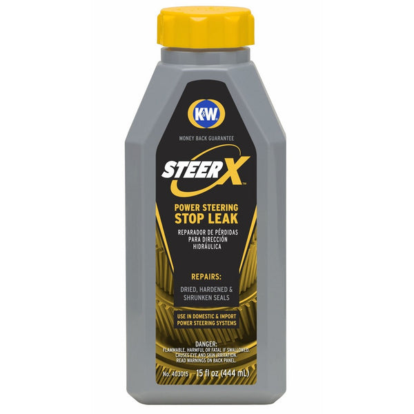 K&W 403015x6 Steer-X Power Steering Stop Leak - 15 Fl Oz