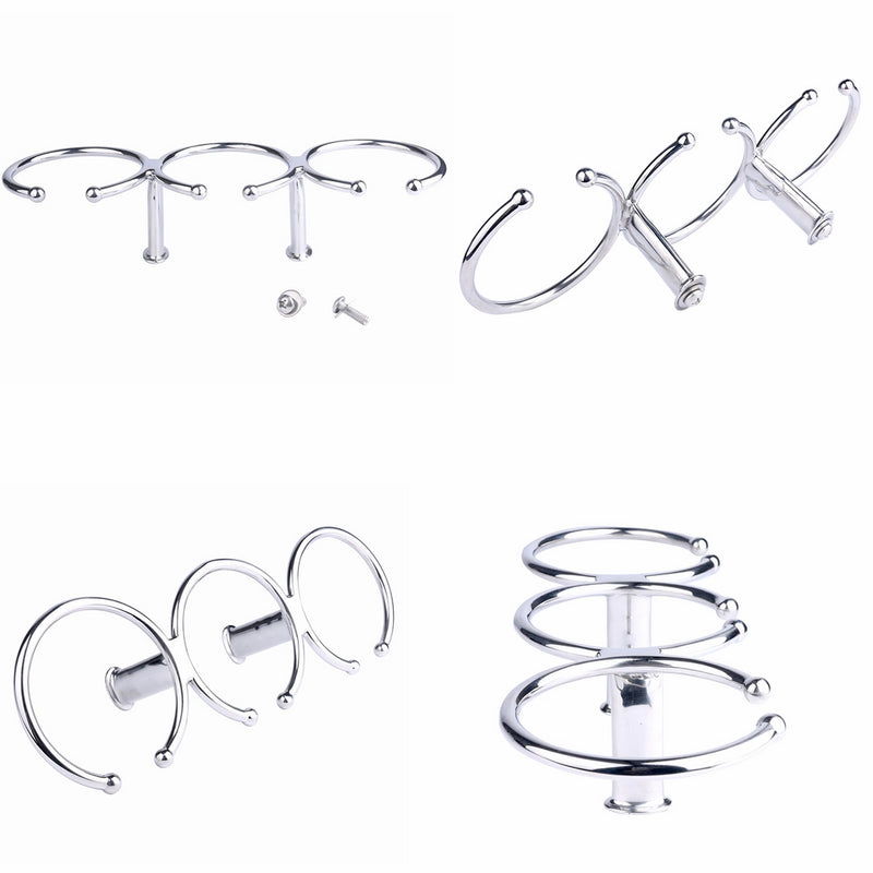 Amarine-made 316 Stainless Steel Triple Ring Cup Drink Holder - Open Design