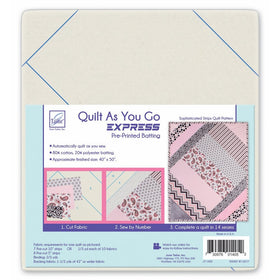 June Tailor JT-1405 Express Quilt Series Quilt As You Go- Sophisticated Strips