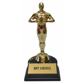 My Hero Trophy Award-7"H x 3.25"L x 3.25"W