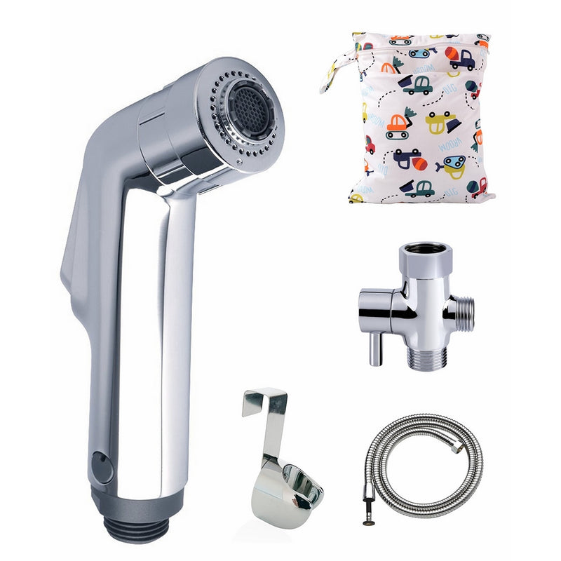 BabyMojos Two Spray Mode Cloth Diaper Sprayer Kit Plus a Bonus Wet Bag AND a DIY Sprayer Splatter Shield Guide