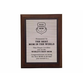 Aahs Engraving Worlds Greatest Plaques (The Best Mom In The World, Silver)