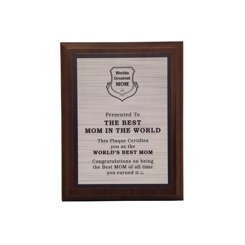 Aahs Engraving Worlds Greatest Plaques (The Best Mom In The World, Silver)