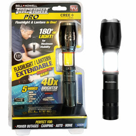 Bell Howell TACLIGHT PRO LanternFlashlight in-1 with Zoom, Magnetic Base As Seen On TV - 40x Brighter