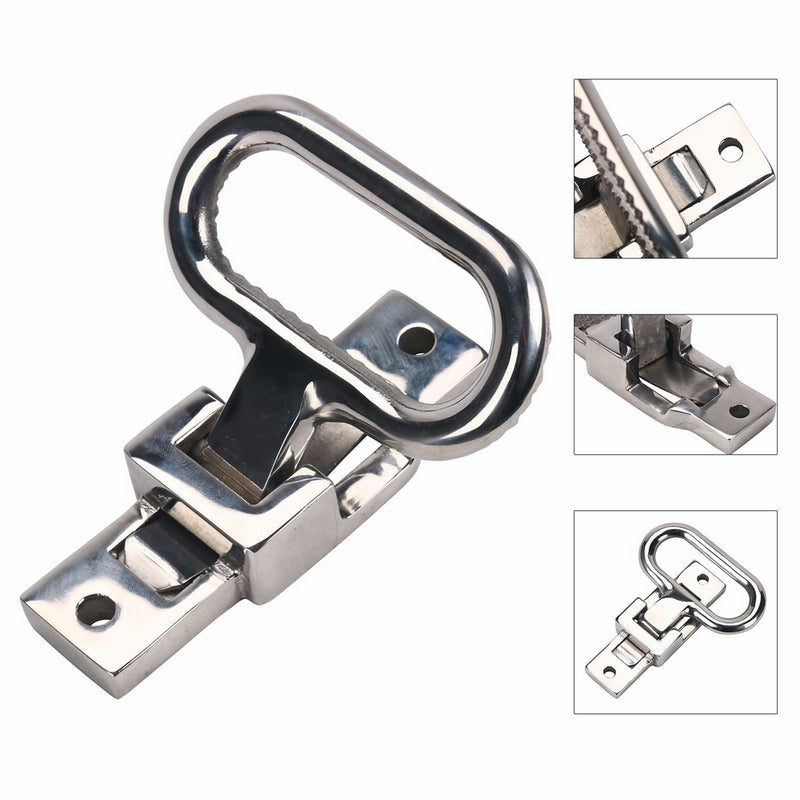Amarine-made Stainless Steel 316 Folding Mast Step with Diamond Tread Pattern,Safety Folding Grab/Step