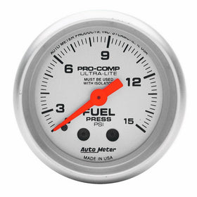 Auto Meter 4311 Ultra-Lite Mechanical Fuel Pressure Gauge