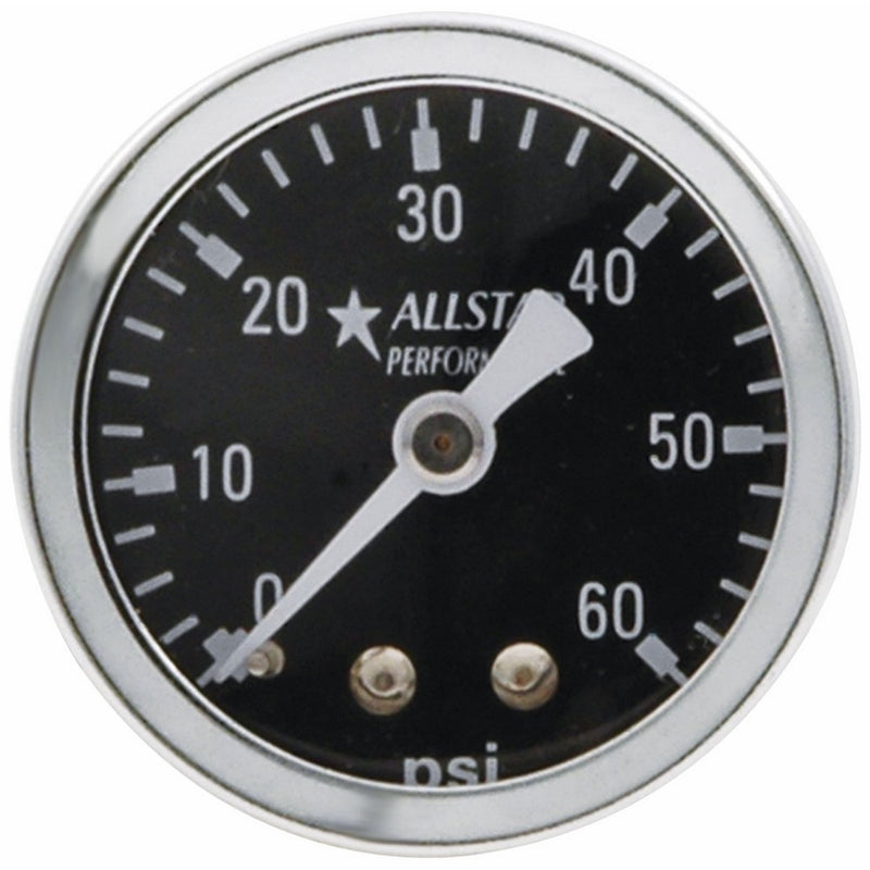 Allstar Performance ALL80214 0-60 PSI 1-1/2" Dry Type Shockproof Pressure Gauge