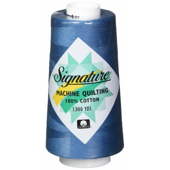 Signature Cotton Quilting Thread, 3000 yd, Solids Stone Blue
