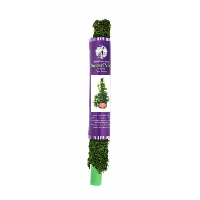 Super Moss (22225) Moss Pole/Plant Stake, Fresh Green, 2-2.5ft.