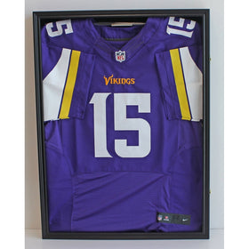 LOCKABLE, PRO UV Basketball Football Hockey Jersey Frame Display Case LOCKABLE, Black (JC01-BL)