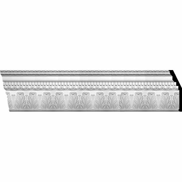 11 7/8"H x 4"P x 12 5/8"F x 94 1/2"L Chesterfield Dentil & Egg Crown Moulding