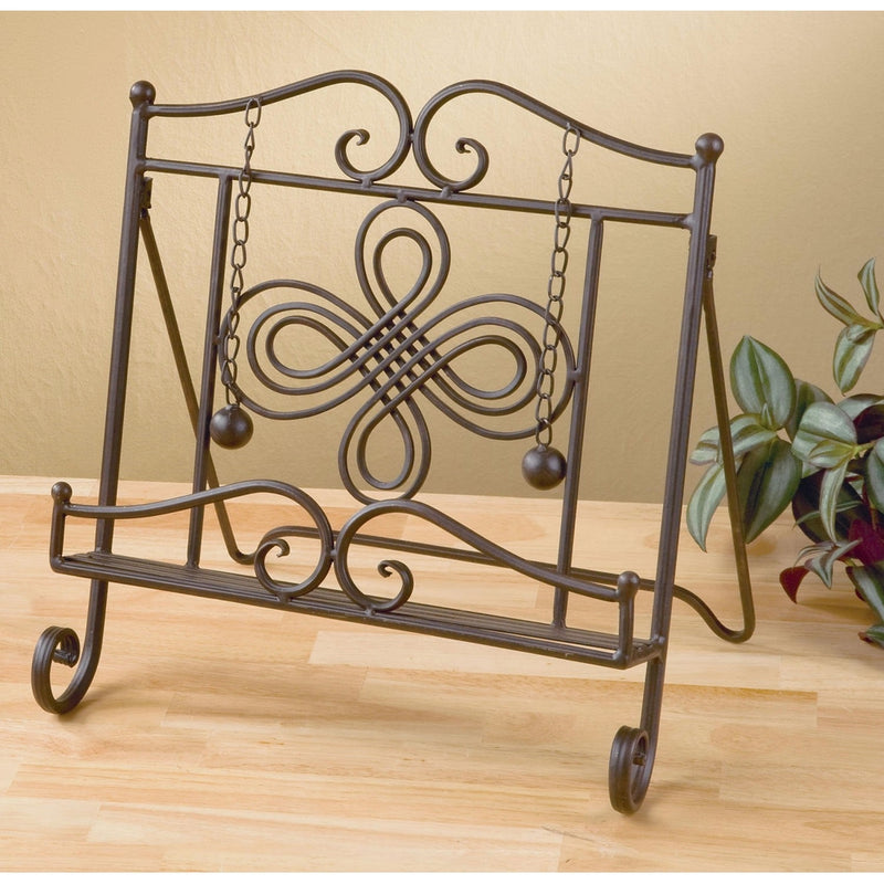 Swirl Design Cookbook Holder and Stand