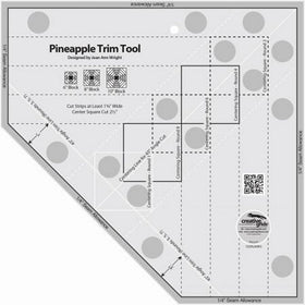 Creative Grids Standard Pineapple Trim Tool Quilting Ruler Template [CGRJAW3]