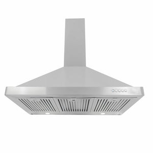 Cosmo 63190FT900 36 in. Wall Mount Range Hood with Push Button Controls, LED Lighting and Permanent Filters