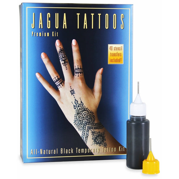 Organic Jagua Black Temporary Tattoo and Body Painting Premium Kit