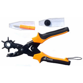Leather Hole Punch - Craftak Professional Belt Punch Tool - 6 Sizes - Easy Cut Punching Tool for Leather & Other Materials - Limited Offer - Order Now!