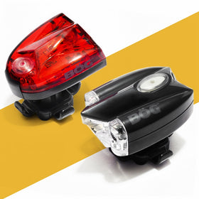 BoG Products USB Rechargeable LED Bike Light Set Headlight & taillight combo for bicycle or scooter FREE high visibility reflectors Exceptional quality safety kit