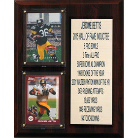 NFL Pittsburgh Steelers Jerome Bettis Career Stat Plaque, 8" x 10", Brown