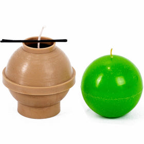 Candle Shop - Ball diameter: 3.1 in - Sphere - 30 ft. of wick included as a gift - Plastic candle molds for making candles