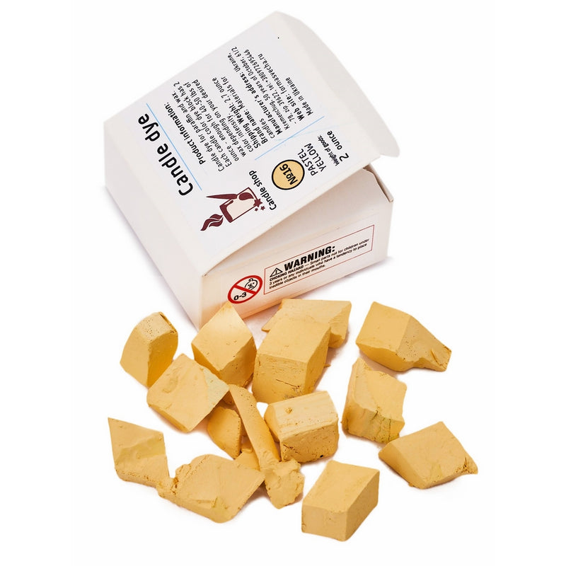 Candle Shop - Pastel Yellow Dye for 45 lb of wax - Candle dye chips for making candles - Candle wax Dye