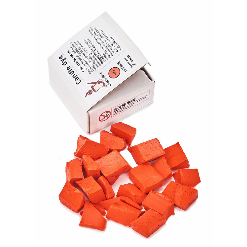 Candle Shop - Orange Dye for 45 lb of wax - Candle dye chips for making candles - Candle wax Dye