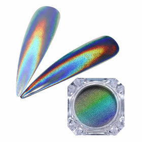 Born Pretty 1g Holographic Powder Nail Glitter Rainbow Pigment Manicure Chrome Pigments