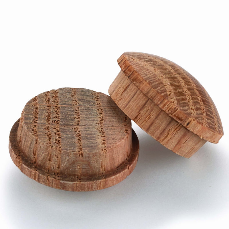 Oak Button Top Screw Hole Plugs 3/4" 6 pack