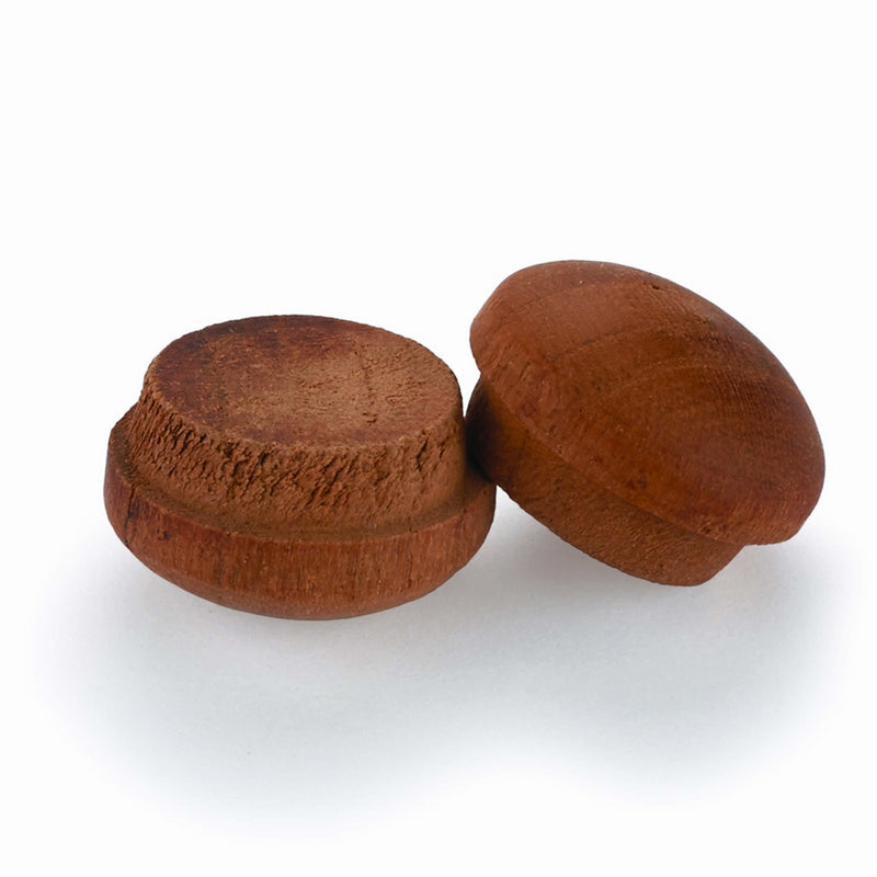 Cherry Button Top Screw Hole Plugs 1/2" 12 pack