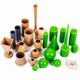Candle Shop - Candle Molds set (12 candle molds) - 120 ft. of wick included as a gift - Plastic candle molds for making candles